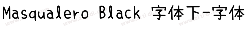 Masqualero Black 字体下字体转换